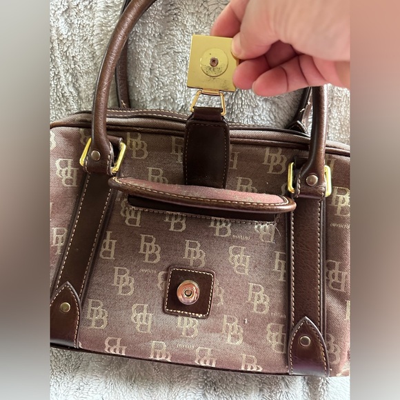 Brentano Made in Italy Brown BB Logo Handbag - Picture 3 of 13